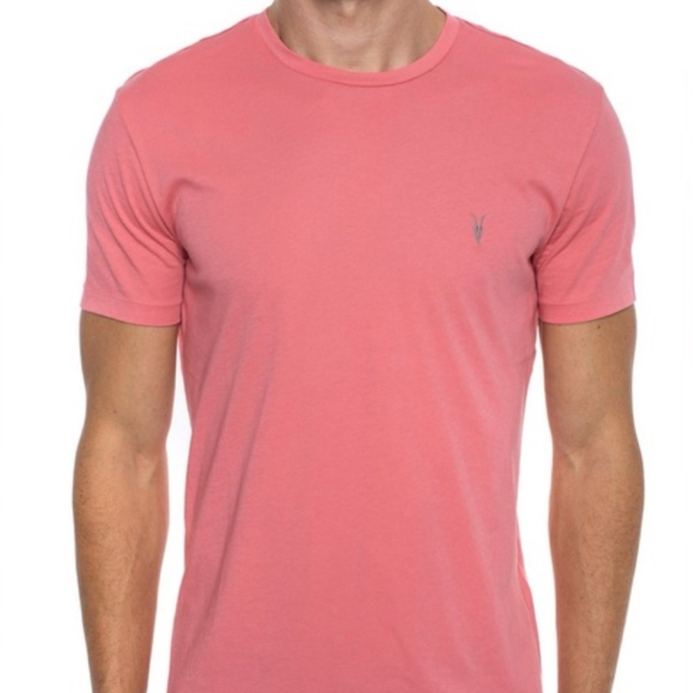 All Saints men’s tonic short sleeve tee pink NWT sz L